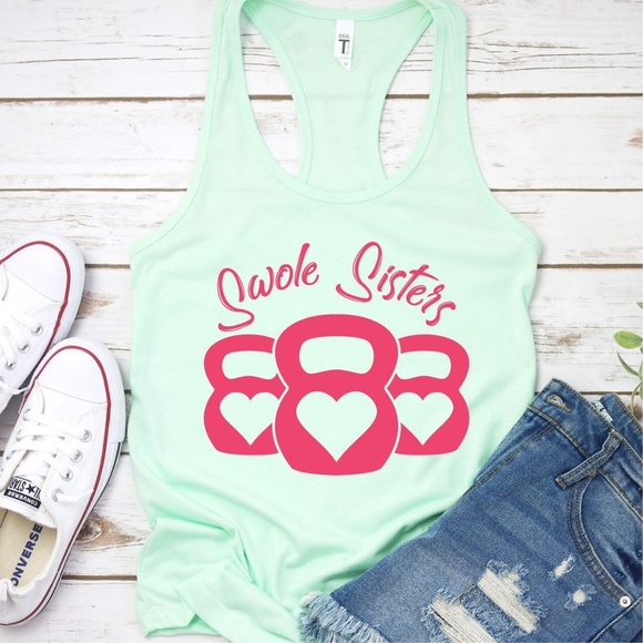 SWOLE SISTERS MUSCLE FITNESS CROSSFIT WORKOUT GYM - Picture 3 of 8